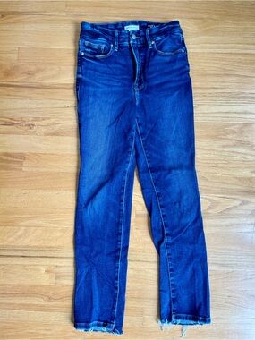 Good American Dark Blue Classic Bootcut Jeans